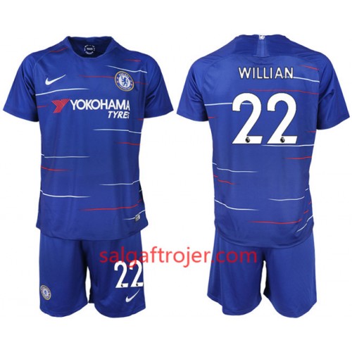 Chelsea Fodboldtrøjer WILLIAN 22 Børn Hjemmebanesæt 2018/19 Kort ærmer Chelsea Fodboldtrøjer WILLIAN 22 Børn Hjemmebanesæt 2018/19 Kort ærmer